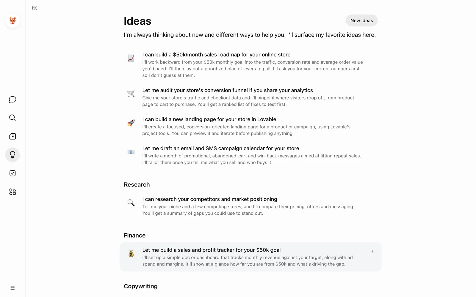 Ideas